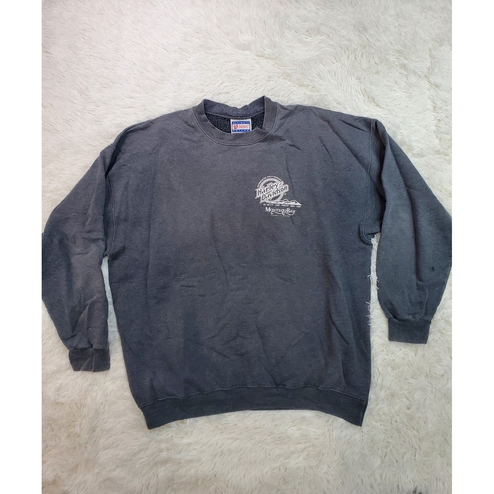 Harley Davidson Sweater Mens XL MDA Ride Sweatshirt Gray SLC To Wendover 2016 HD